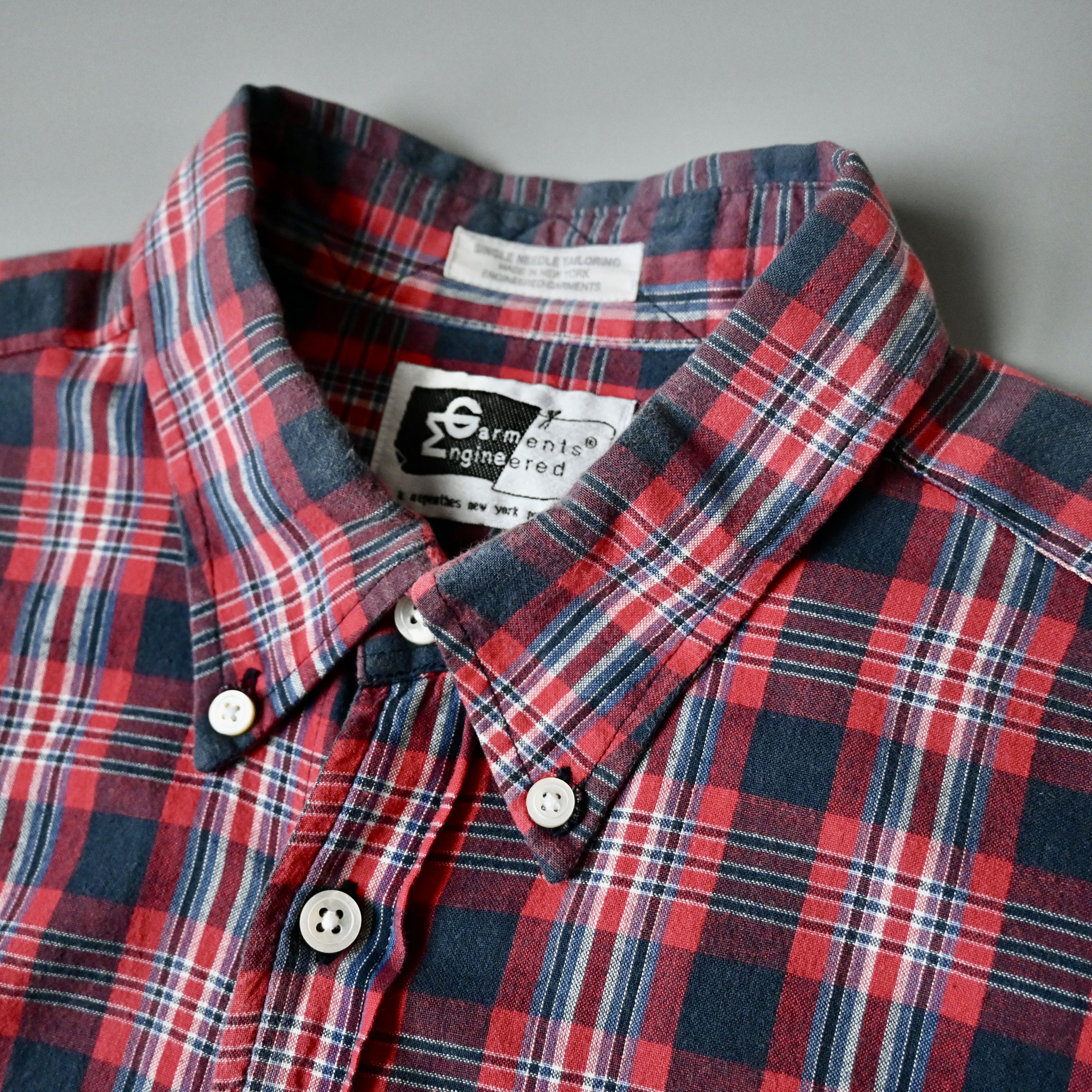 Engineered Garments 2000s ENGINEERED GARMENTS plaid cotton short sleeve BD shirt Size US M / EU 48-50 / 2 - 5 Thumbnail