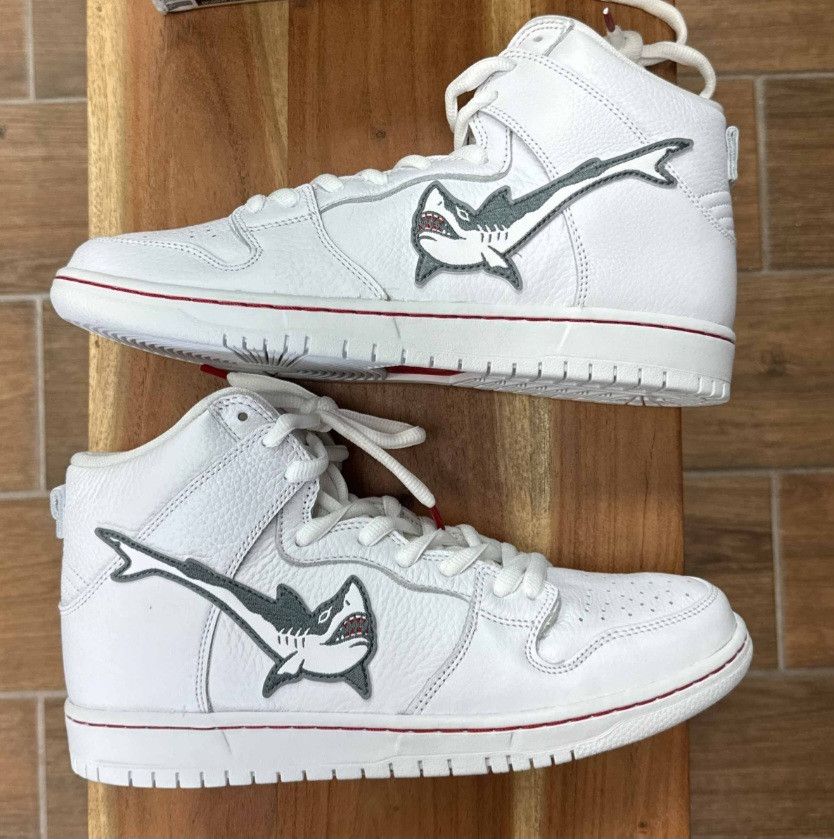Nike SB Nike sb dunk high x oski 'greet white shark' Size US 10 / EU 43 - 7 Thumbnail