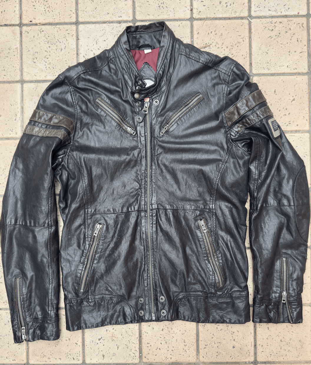 Diesel Biker Vintage Leather JKT Size US M / EU 48-50 / 2 - 1 Thumbnail