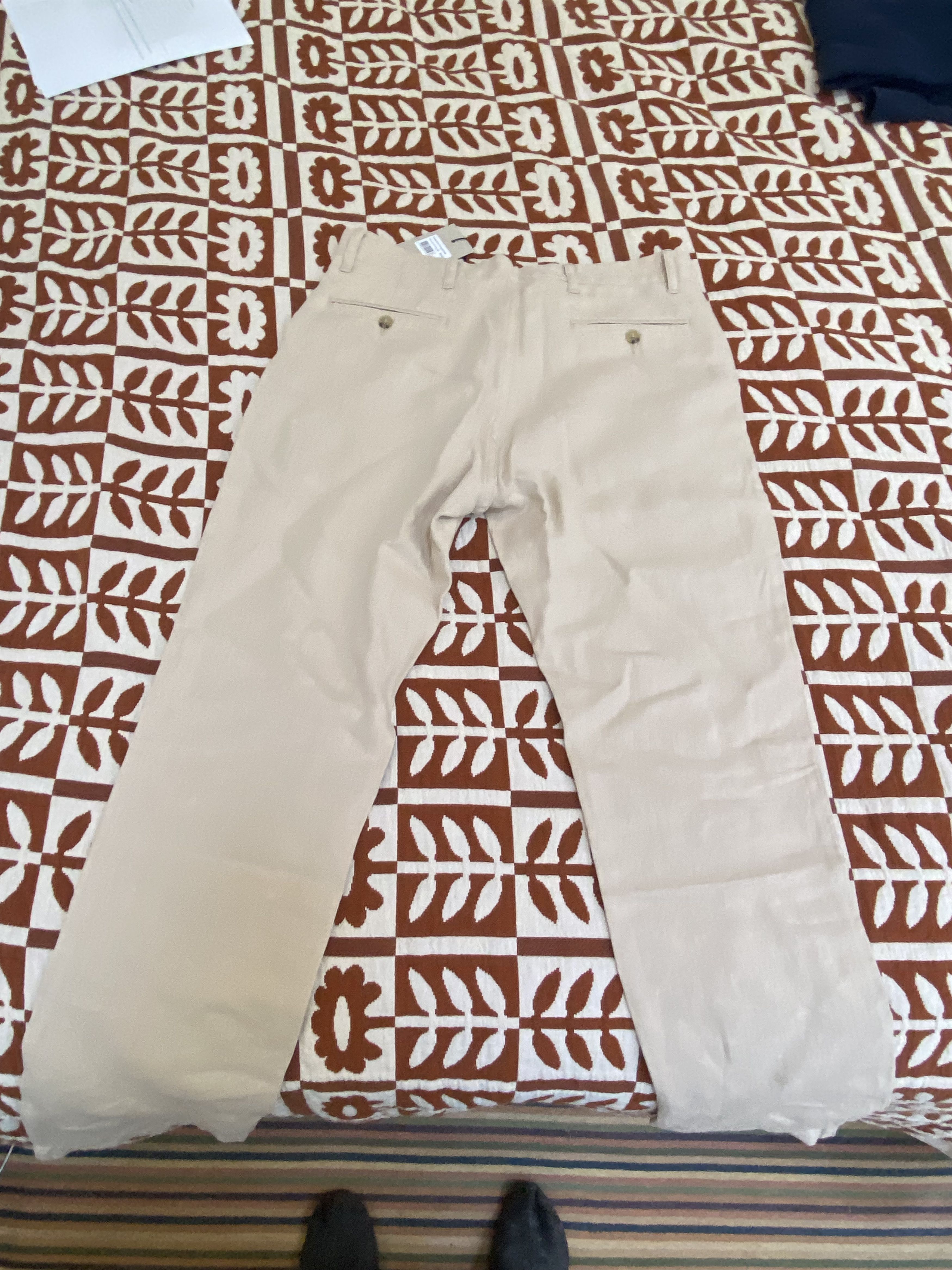 Other ISTO Pleated Linen Trousers 32x32 NWT Size US 32 / EU 48 - 4 Thumbnail