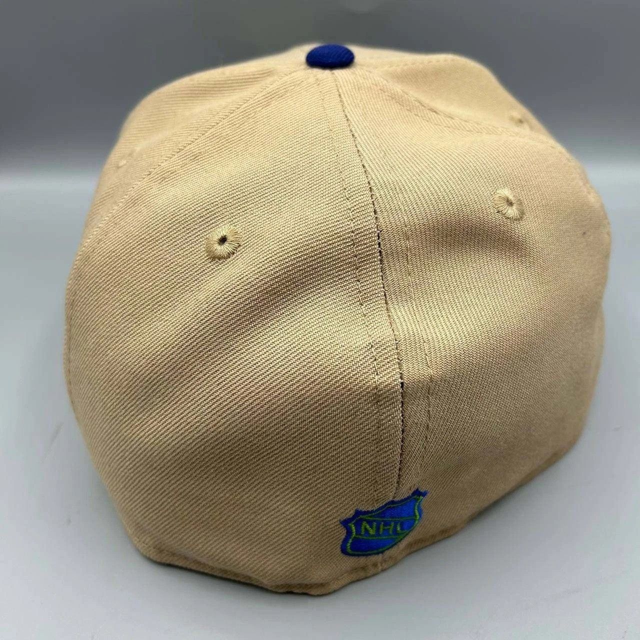 New Era Hartford Whalers Hat Men 7 1/2 Brown Blue NHL Fitted Cap New Size ONE SIZE - 5 Thumbnail