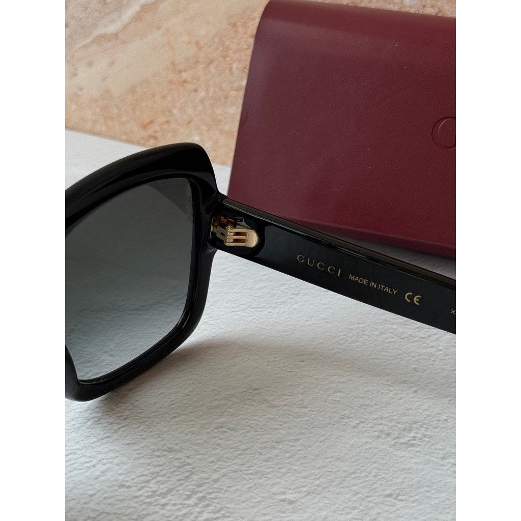 Gucci NEW Gucci GG0036S Black Square Sunglasses Size ONE SIZE - 7 Thumbnail