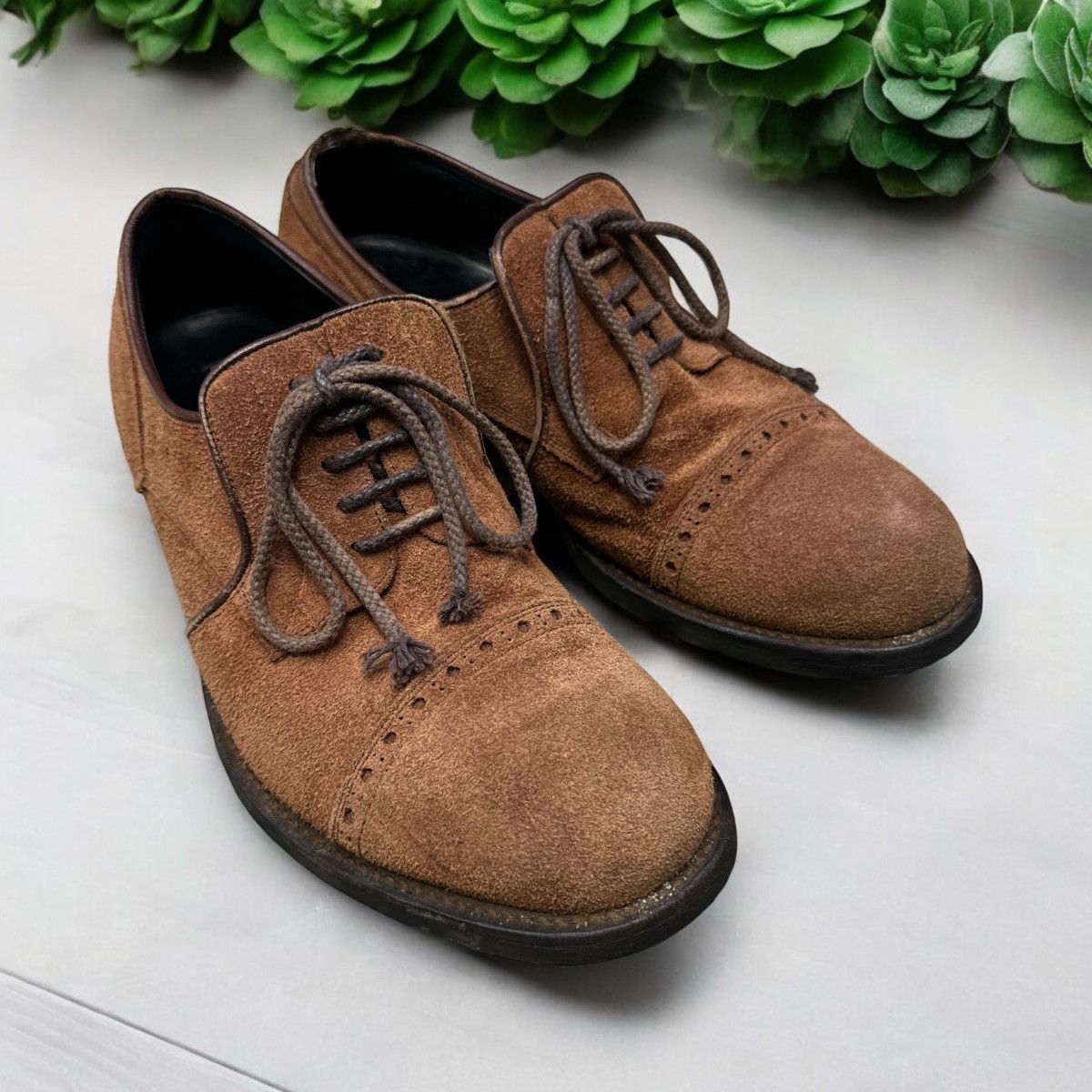 Maison MIHARA YASUHIRO MIHARAYASUHIRO SUEDE LEATHER BROGUE SHOES Size US 8 / EU 41 - 2 Thumbnail