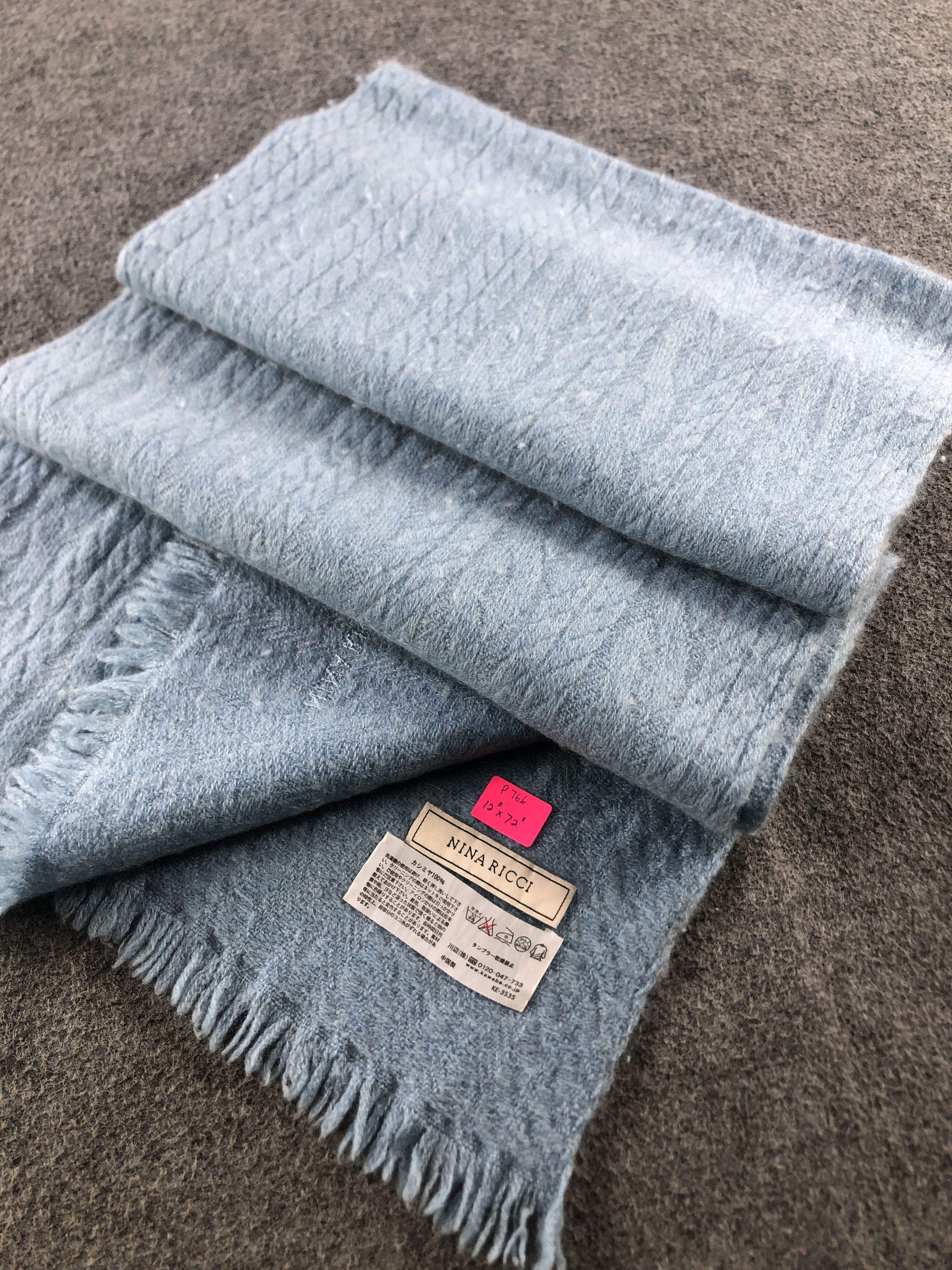 Nina Ricci Nina Ricci Cashmere Scarf / Muffler / Neckwear P766 Size ONE SIZE - 3 Thumbnail