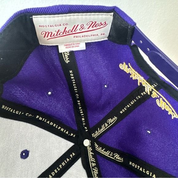 Mitchell & Ness NEW LA LAKERS KYLE KUZMA #0 MITCHELL & NESS FLATBILL SNAPBAC Size ONE SIZE - 7 Thumbnail