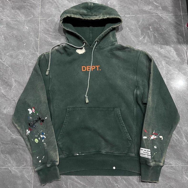 Gallery Dept. Gallery Dept Ink Wash Green Hoodie Size US M / EU 48-50 / 2 - 1 Thumbnail