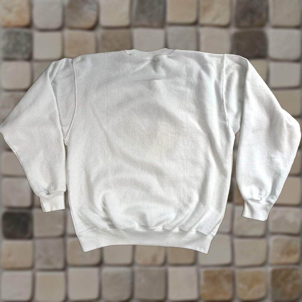 Hanes VINTAGE Hanes Chicago Blackhawks NHL Sweatshirt Crewneck Mens Adult Large White 90s Logo Pullover Size US L / EU 52-54 / 3 - 1 Thumbnail