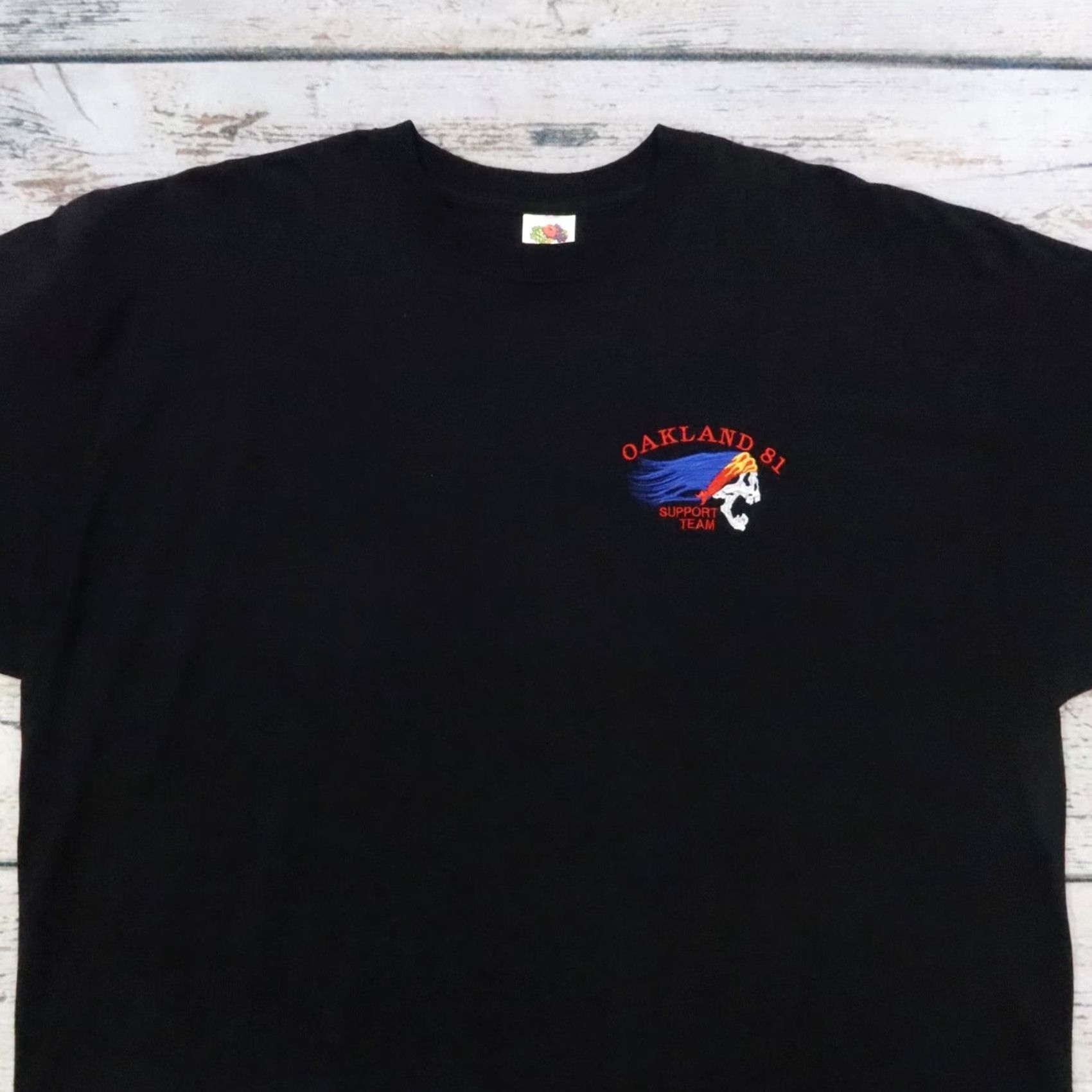 Fruit Of The Loom VINTAGE Hells Angel Support 81 Oakland MC Tshirt Shirt 2XL Black Mens XL Motorcycle Club Size US XL / EU 56 / 4 - 2 Thumbnail
