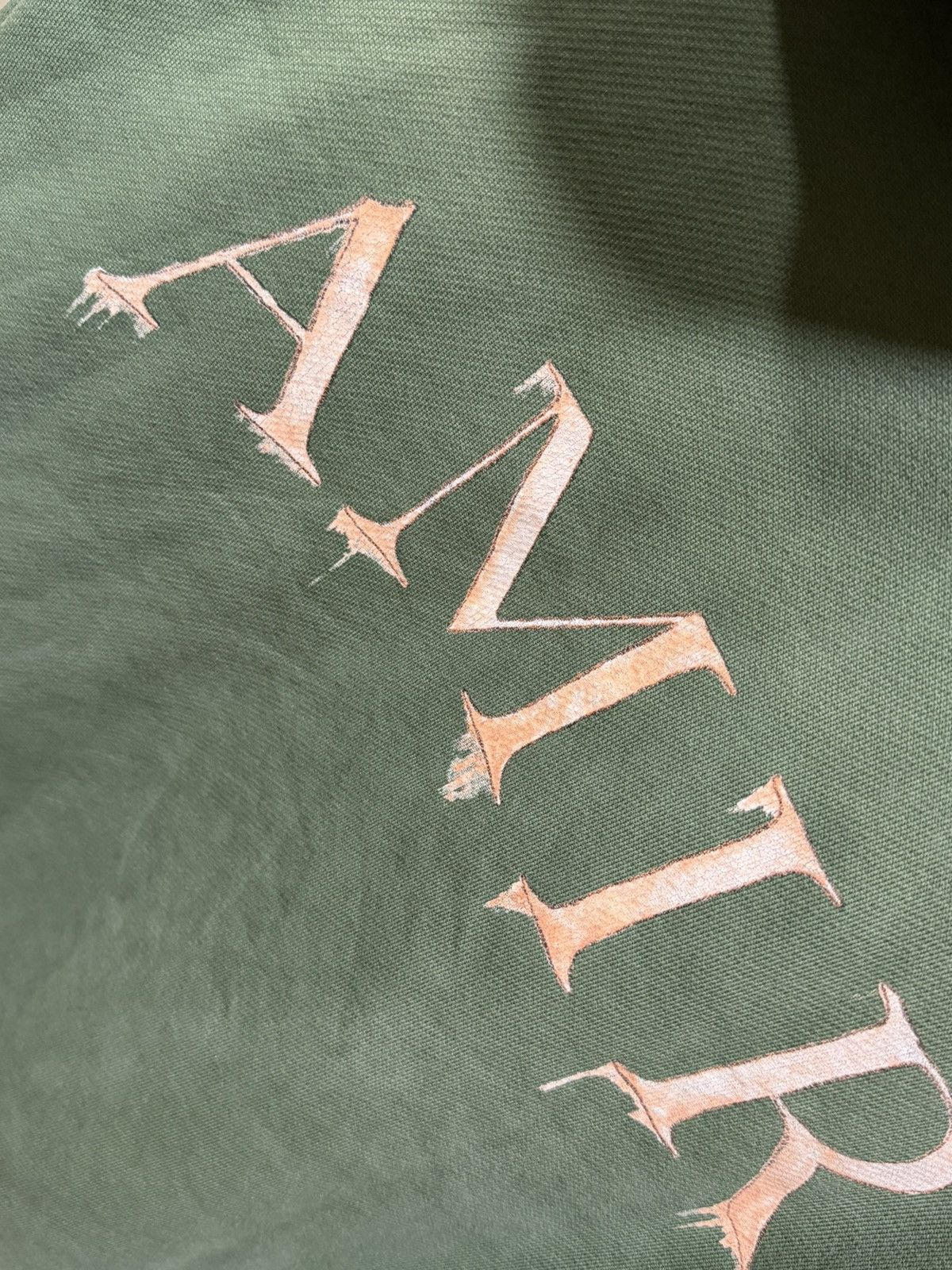 Amiri AMIRI WATERCOLOUR MA “GREEN / PEACH” HOODIE Size US M / EU 48-50 / 2 - 6 Thumbnail