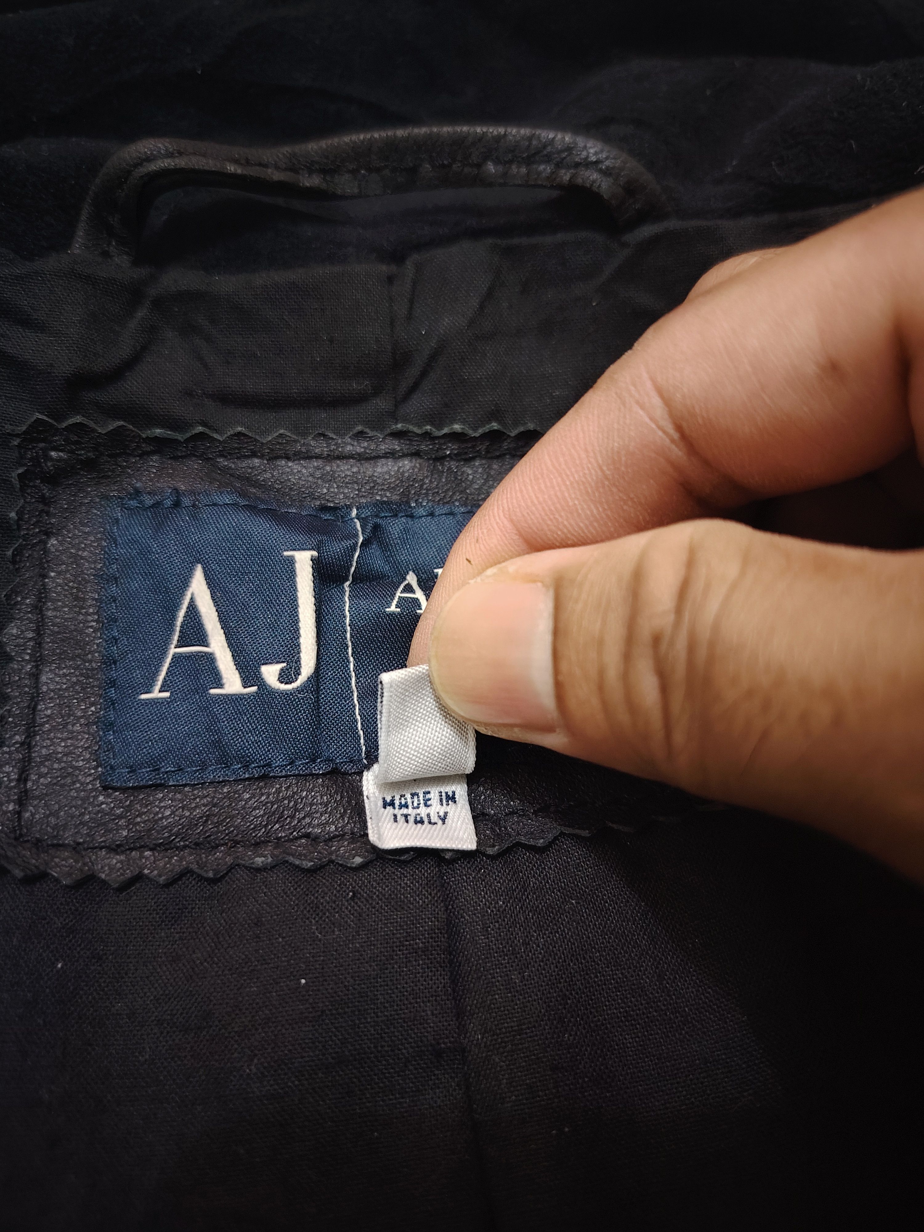 Armani Leather jacket Armani Jeans Size S / US 4 / IT 40 - 6 Thumbnail