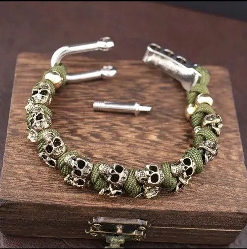 Jewelry Adjustable Skeleton Bangles Bracelet Size ONE SIZE - 7 Thumbnail