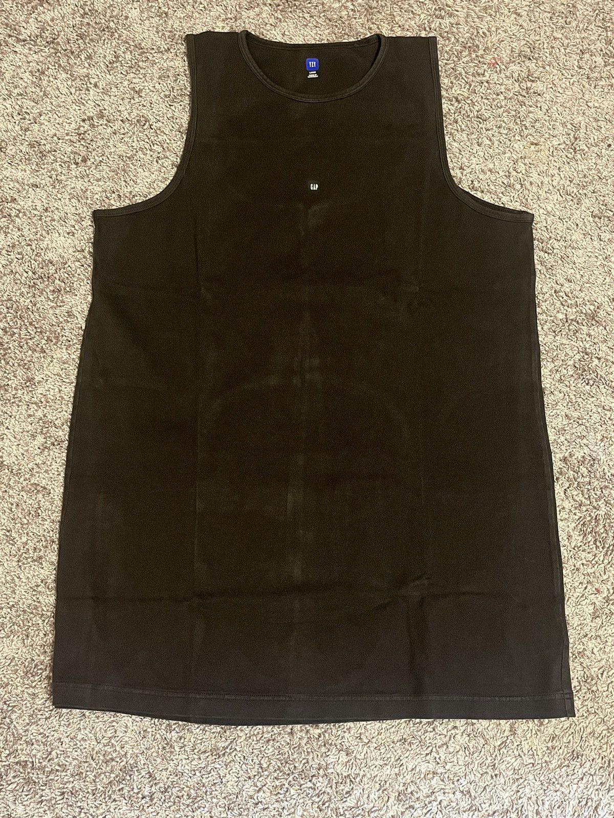 Gap × Kanye West Yeezy gap cropped tank top black size large