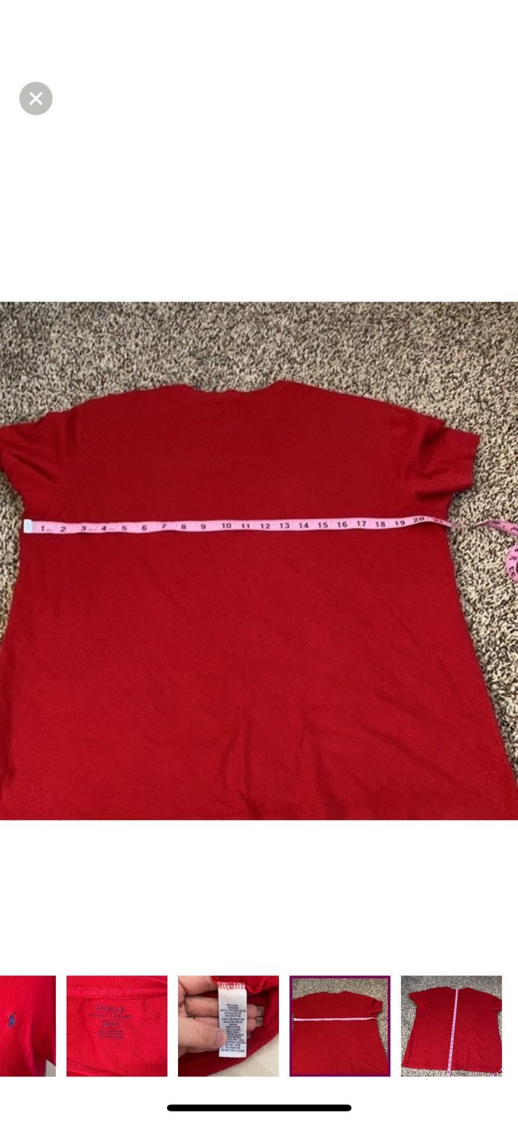 Polo Ralph Lauren Ralph Lauren polo medium red crewneck tee Size US M / EU 48-50 / 2 - 3 Thumbnail