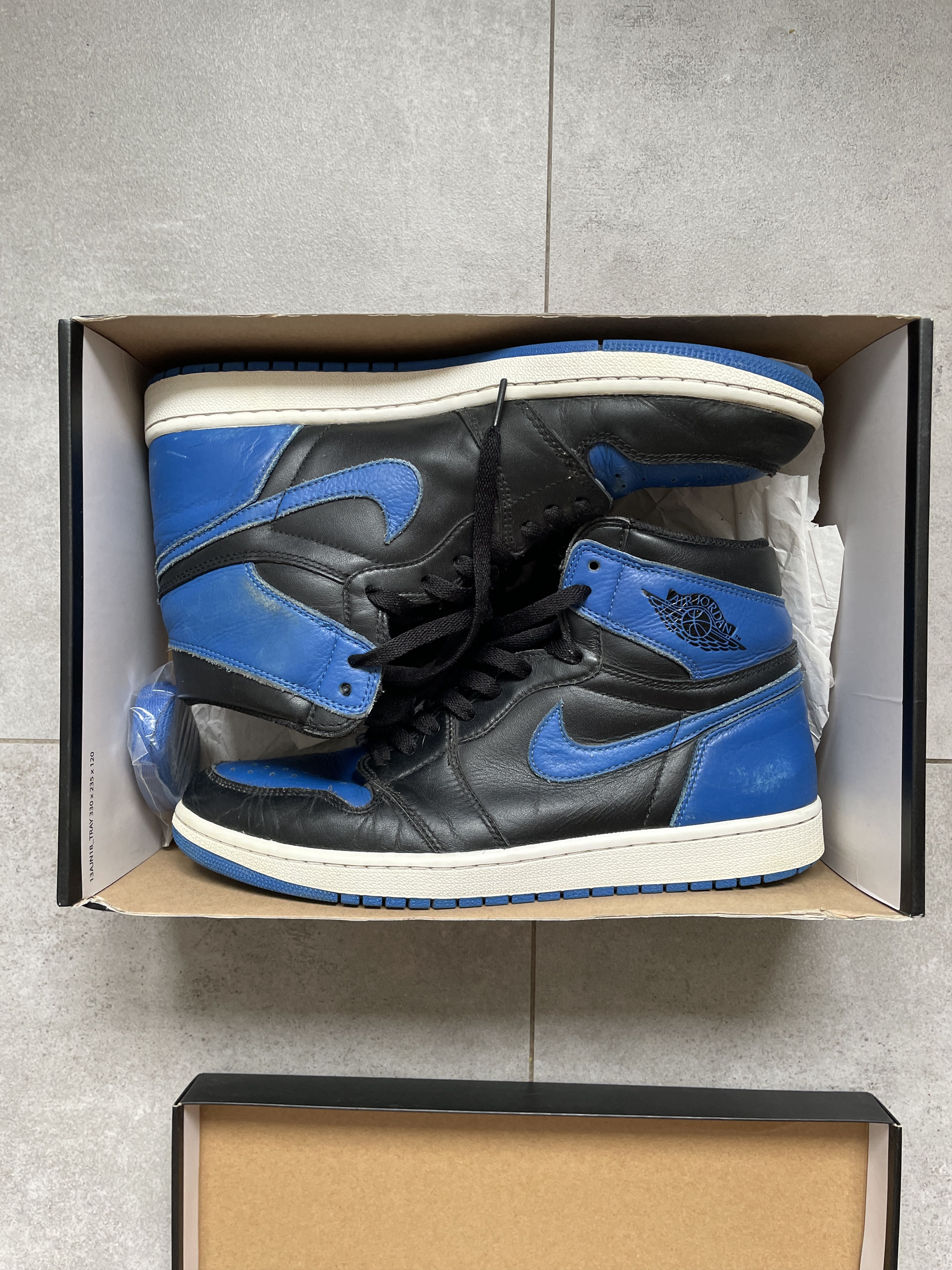 Jordan Brand × Nike AIR JORDAN 1 ROYAL BLUE 2017 HIGHTOP SNEAKERS Size US 11 / EU 44 - 12 Thumbnail