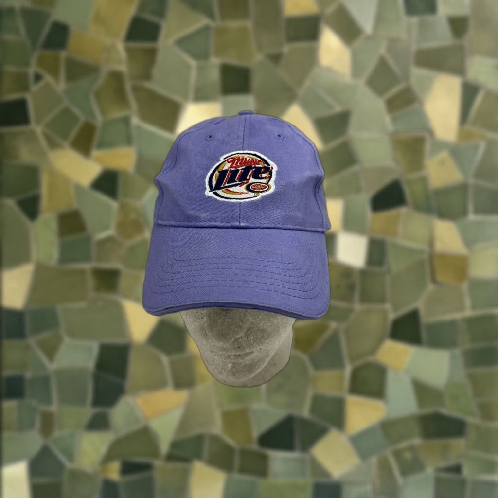 Vintage Acme Miller Lite Baseball Hat Purple Adjustable Beer Cap Mens Baseball Cap Purple Adjustable Beer Cap 90s Theme Vintage: No Size ONE SIZE - 1 Thumbnail