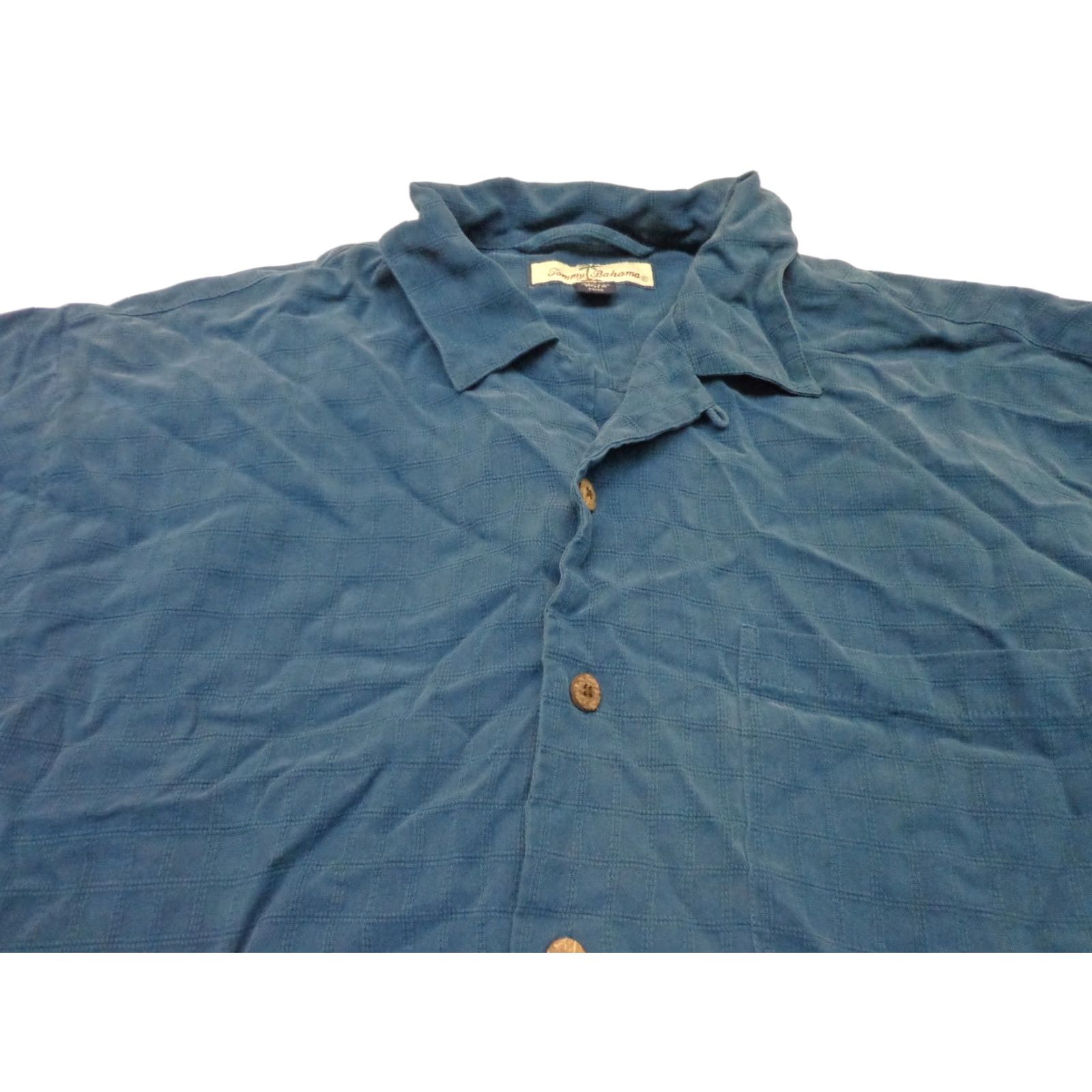 Tommy Bahama Tommy Bahama Silk Button-Up Short Sleeve Shirt M Blue Mens Short Sleeve Button-Up Shirt Silk M Blue Tommy Bahama Size US M / EU 48-50 / 2 - 1 Thumbnail