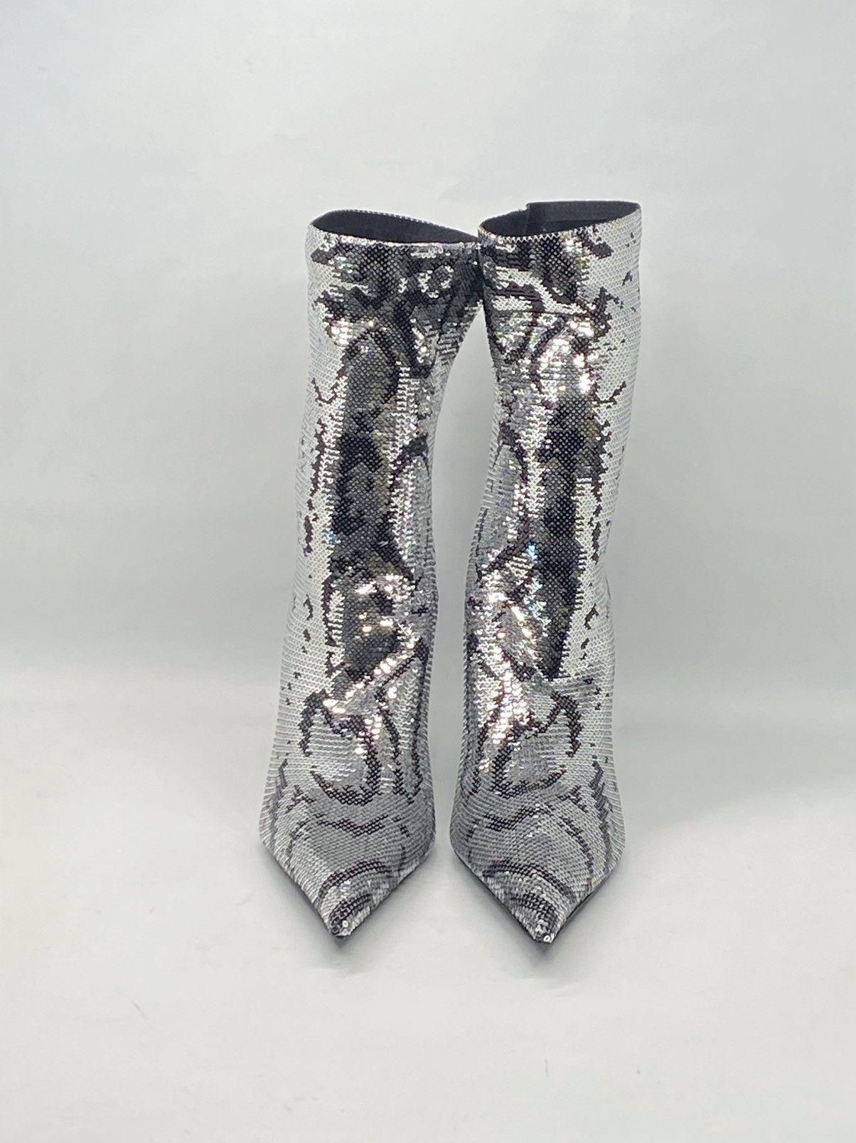 Balenciaga Balenciaga Knife Sequin High Heel Sock Booties size 38.5 Size US 8.5 / IT 38.5 - 3 Thumbnail