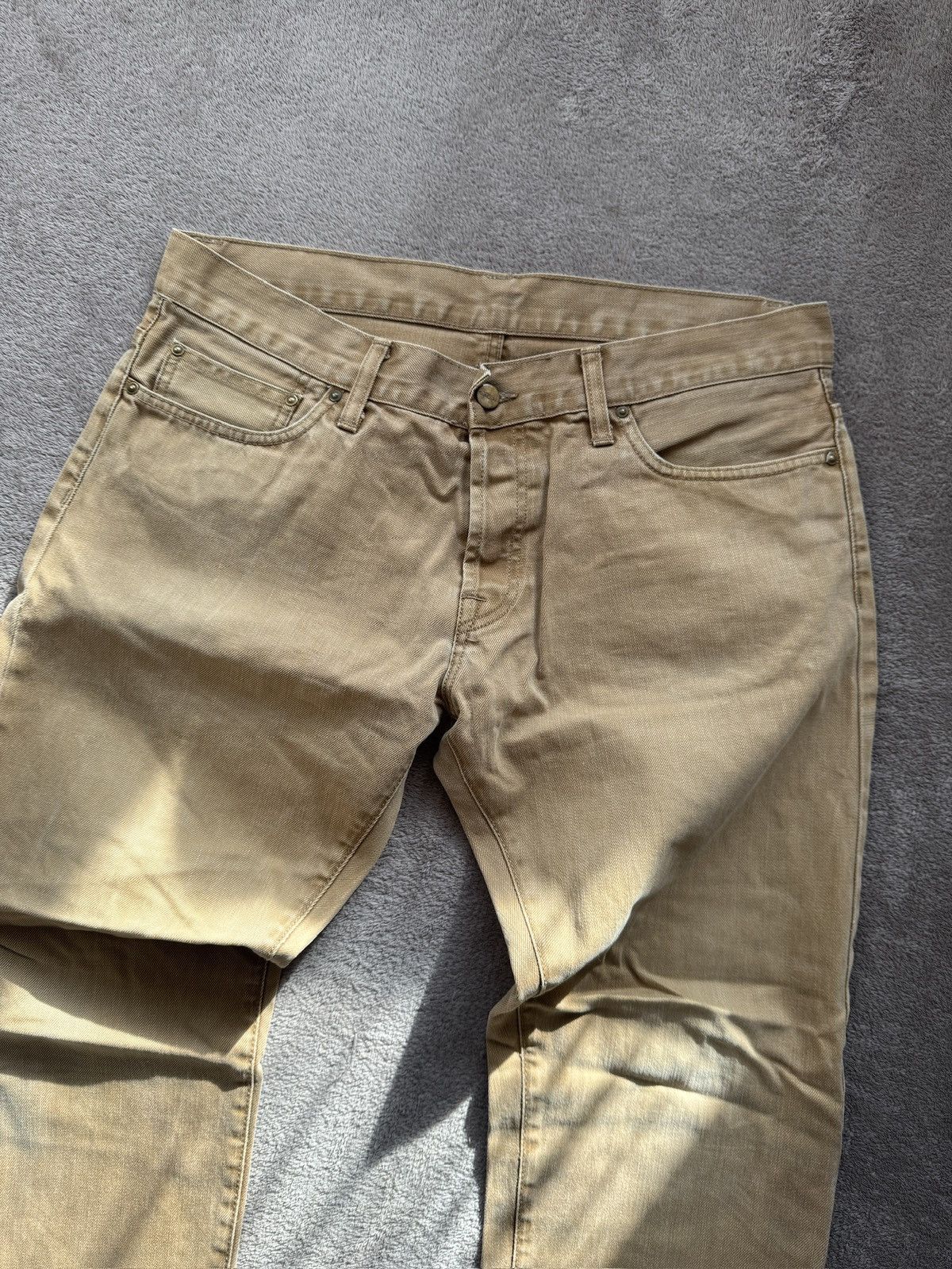 Japanese Brand Carhartt Racked Crazy Jeans Y2K Mudwash LGB if6was9 vibe Size US 34 / EU 50 - 4 Thumbnail