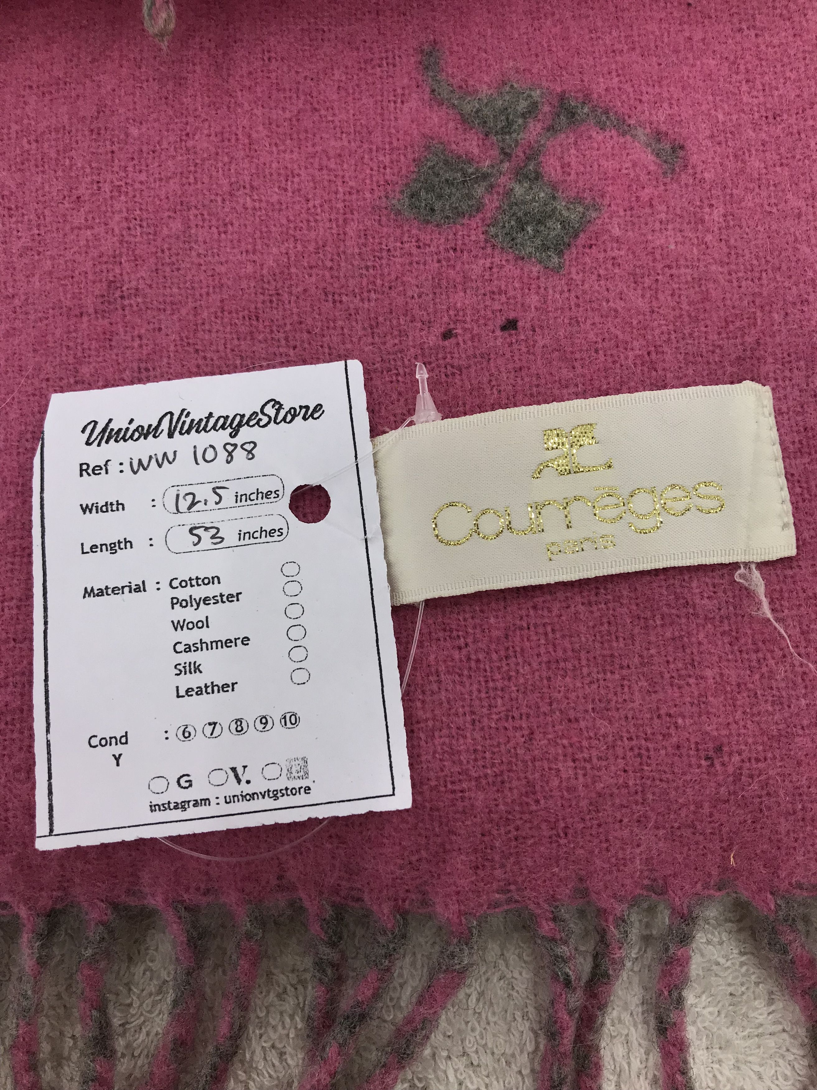 Courreges Courreges Scarf / Muffler / Neckwear - WW1088 Size ONE SIZE - 6 Thumbnail
