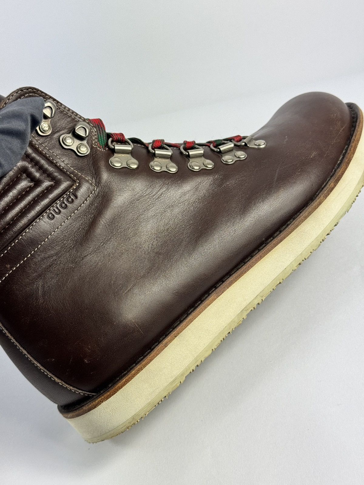 Gucci GUCCI LEATHER HIKING BOOTS Size US 9.5 / EU 42-43 - 8 Thumbnail