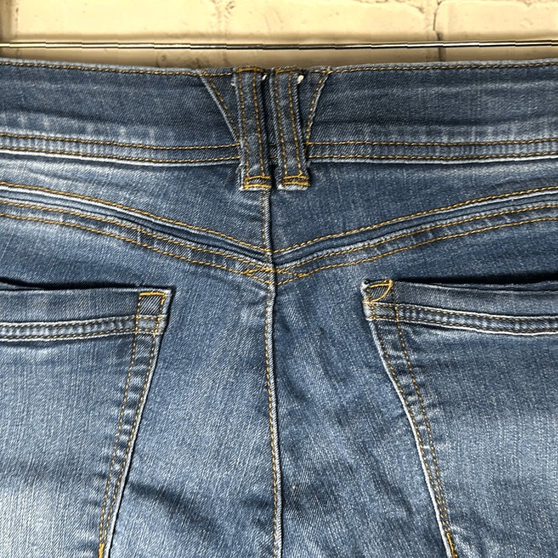 Vintage Democracy Womens Ab Technology Skinny Jeans 14 Blue Jeans Womens 14 Tapered Regular Holes Back Leg Size 36" / US 14 / IT 50 - 5 Thumbnail