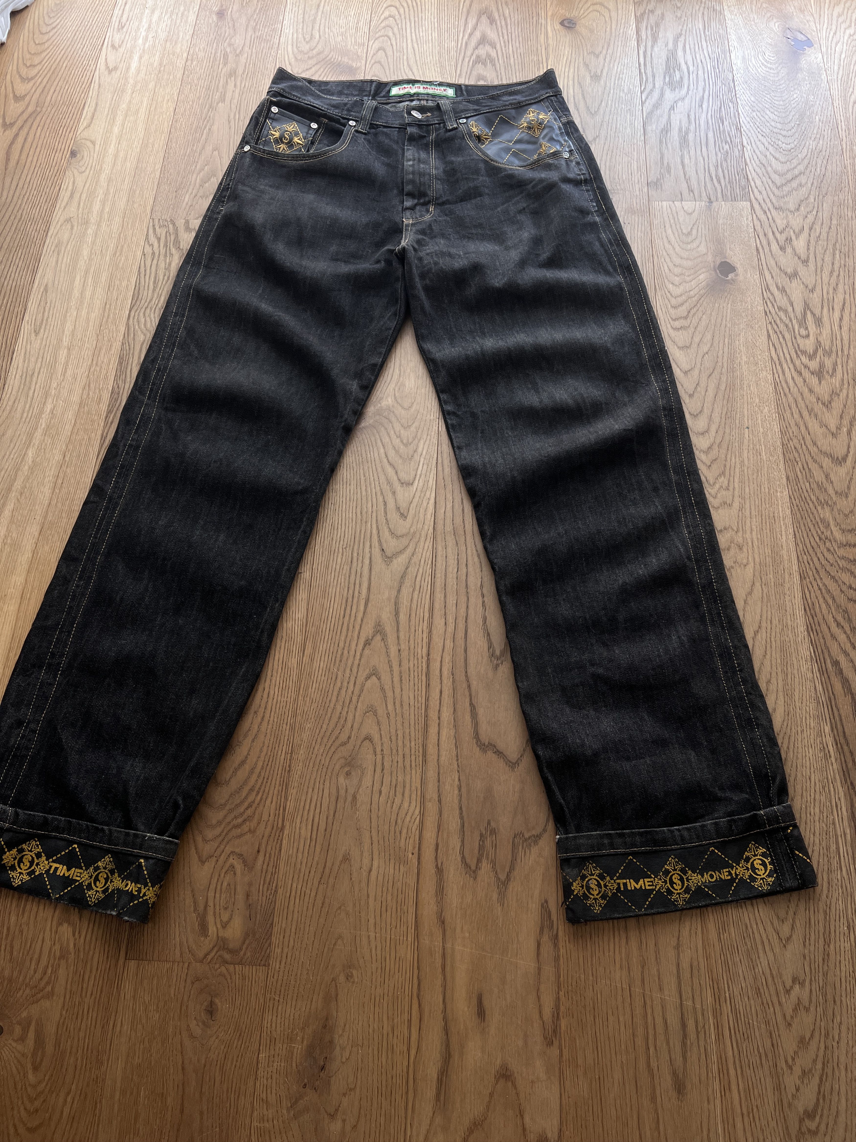 JNCO Embroidered baggy denim rap hip hop jeans vintage wide rare Size US 34 / EU 50 - 14 Thumbnail
