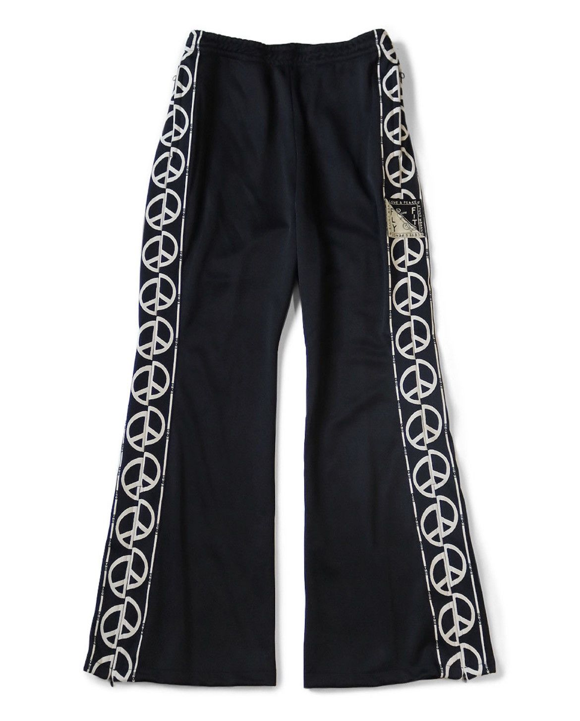 Kapital Kapital TH.D.D peace smooth jersey flare track pants Size US 36 / EU 52 - 1 Preview