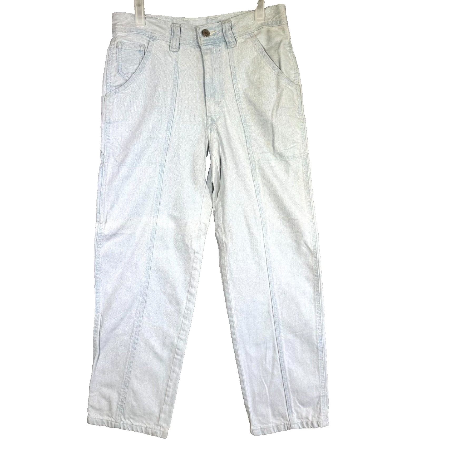 Levi's Levi’s Carpenter Jeans Mens 27×31 Light Blue Denim Workwear Utility Straight Leg Jeans Size US 27 - 2 Thumbnail
