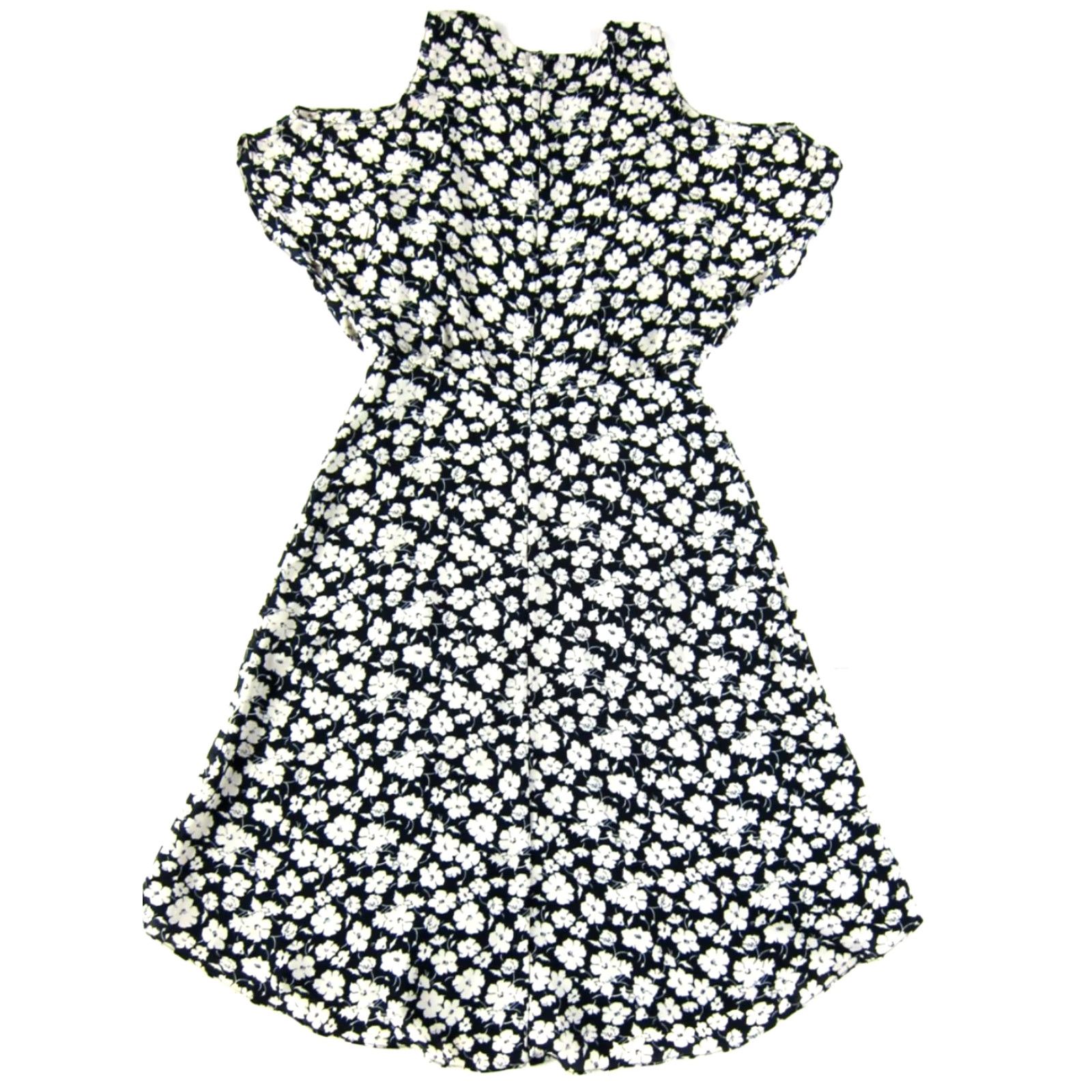 Ralph Lauren VINTAGE Ralph Lauren Green Label Dress Women 2 Floral Wrap Midi Navy Blue Sleeveless 2 Size XS / US 0-2 / IT 36-38 - 2 Thumbnail