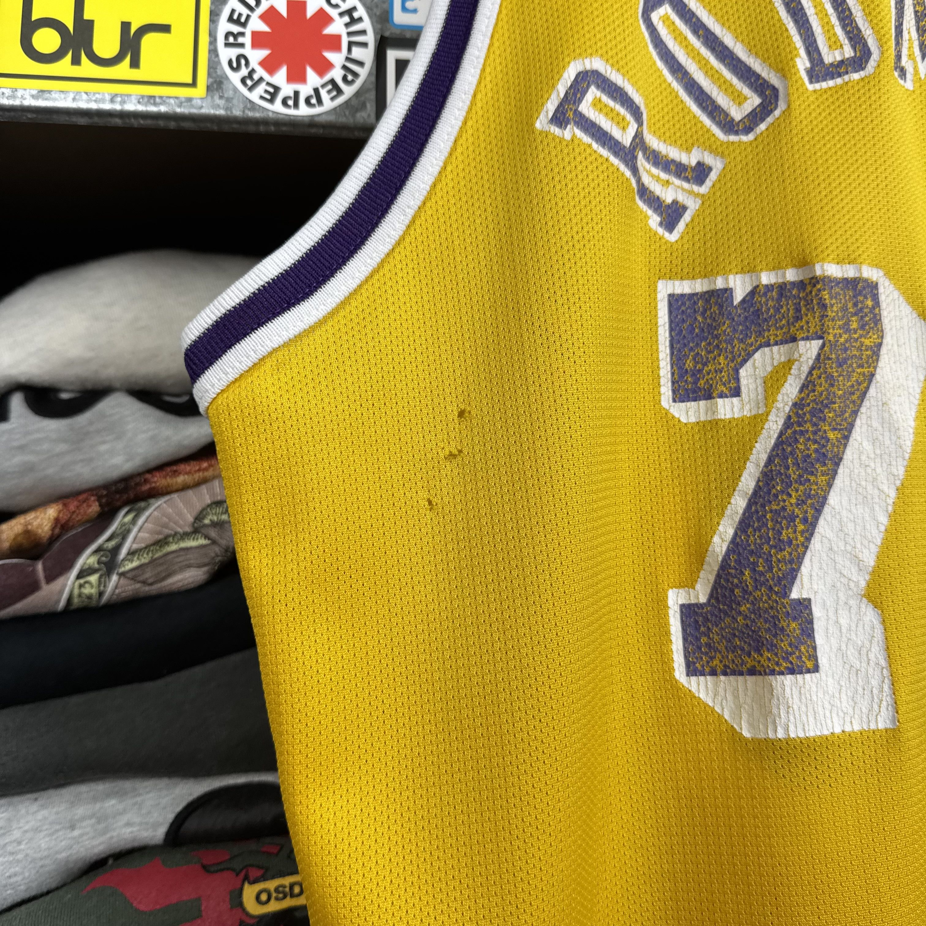 Champion × NBA × Vintage CHAMPION NBA LOS ANGELES LAKERS #73 DENNIS RODMAN JERSEY Size US M / EU 48-50 / 2 - 9 Thumbnail