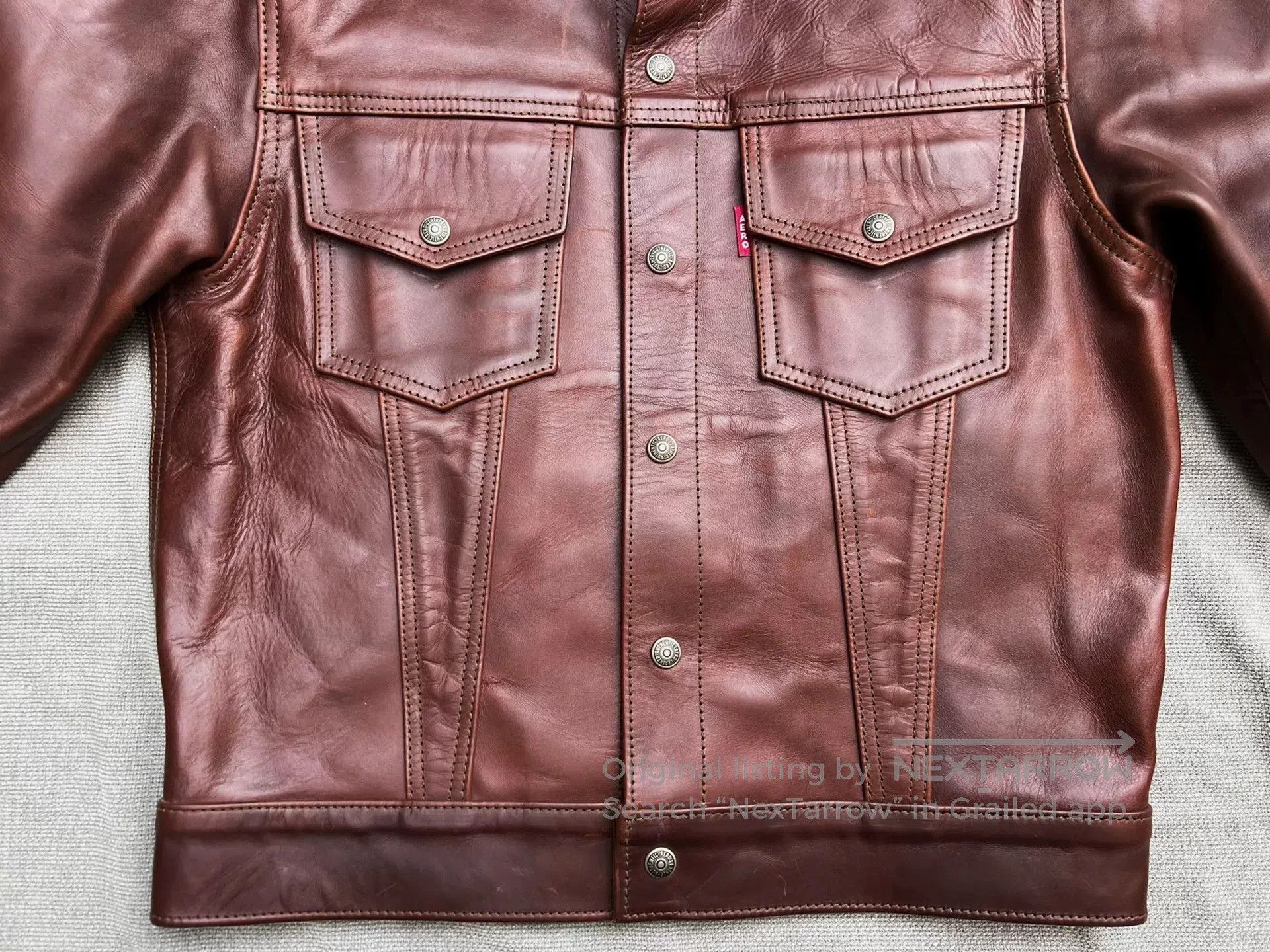 Aero Leathers Aero Leather Brown Custom Jacket. Size US M / EU 48-50 / 2 - 3 Thumbnail