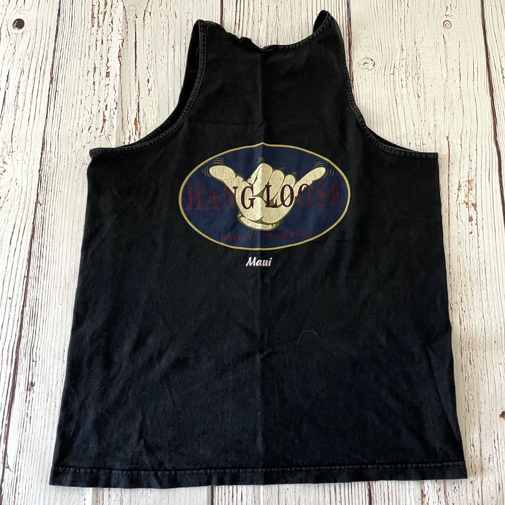 Vintage VINTAGE Hang Loose Maui Men's Sleeveless T Shirt Black XL Size US XL / EU 56 / 4 - 7 Thumbnail