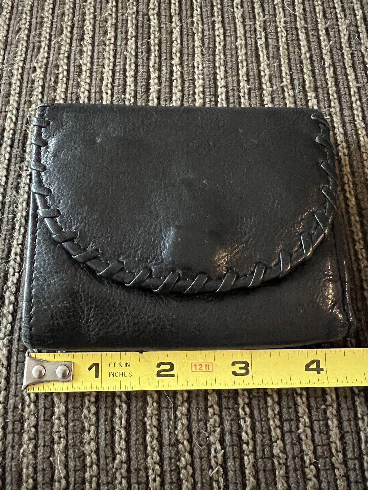 Designer black leather wallet womens Size ONE SIZE - 3 Thumbnail