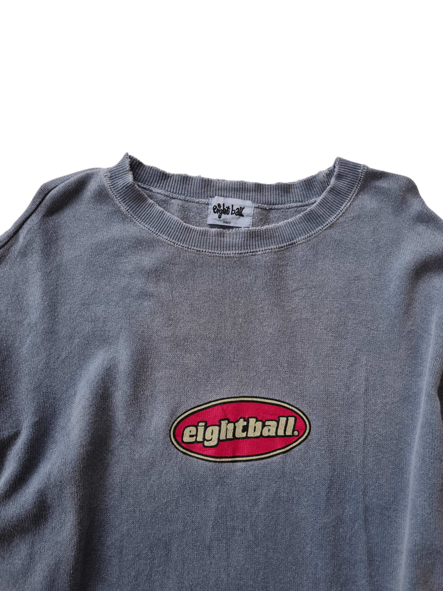 Vintage Vintage EightBall Distressed Sweatshirt Size US XL / EU 56 / 4 - 3 Thumbnail