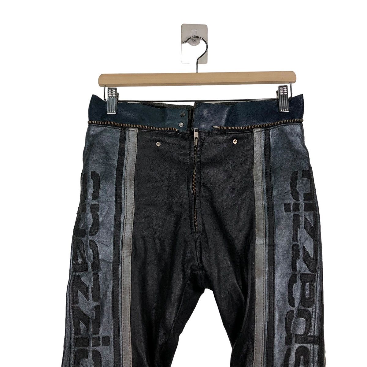 Kadoya 🔥VINTAGE GENUINE LEATHER PANTS MOTORCROSS SPAZZIO Size US 30 / EU 46 - 5 Thumbnail