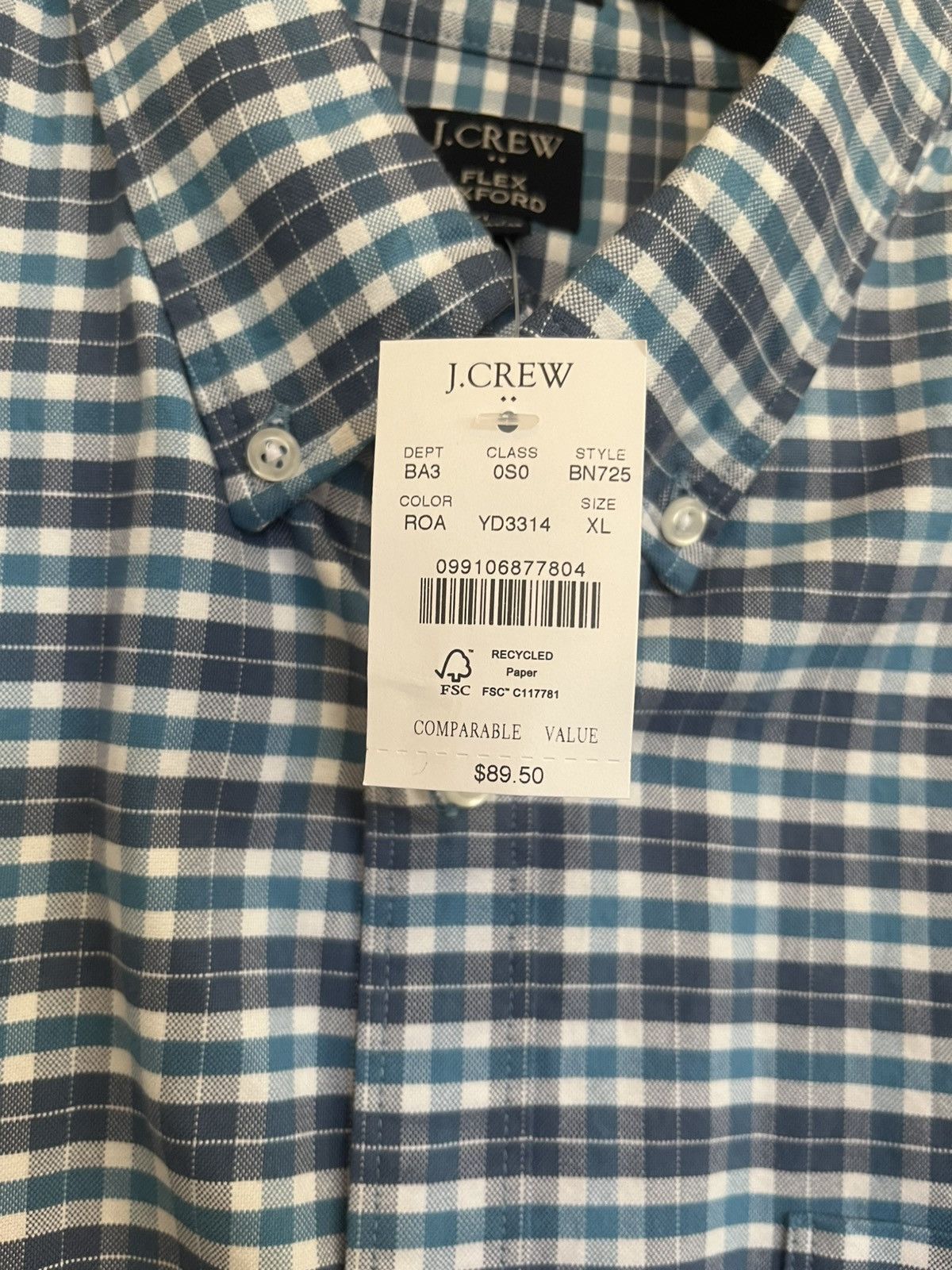 J.Crew Men’s Size XL J.crew Oxford NWT Size US XL / EU 56 / 4 - 3 Thumbnail