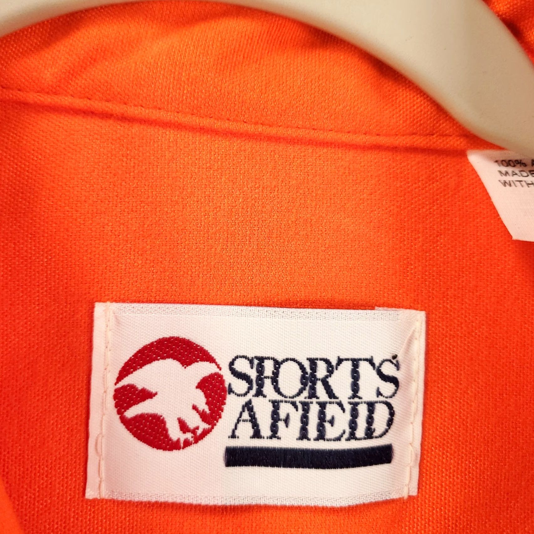 Hunter VINTAGE SPORTS AFIELD Shirt Men M Orange Flannel Button-Up Size US M / EU 48-50 / 2 - 6 Thumbnail