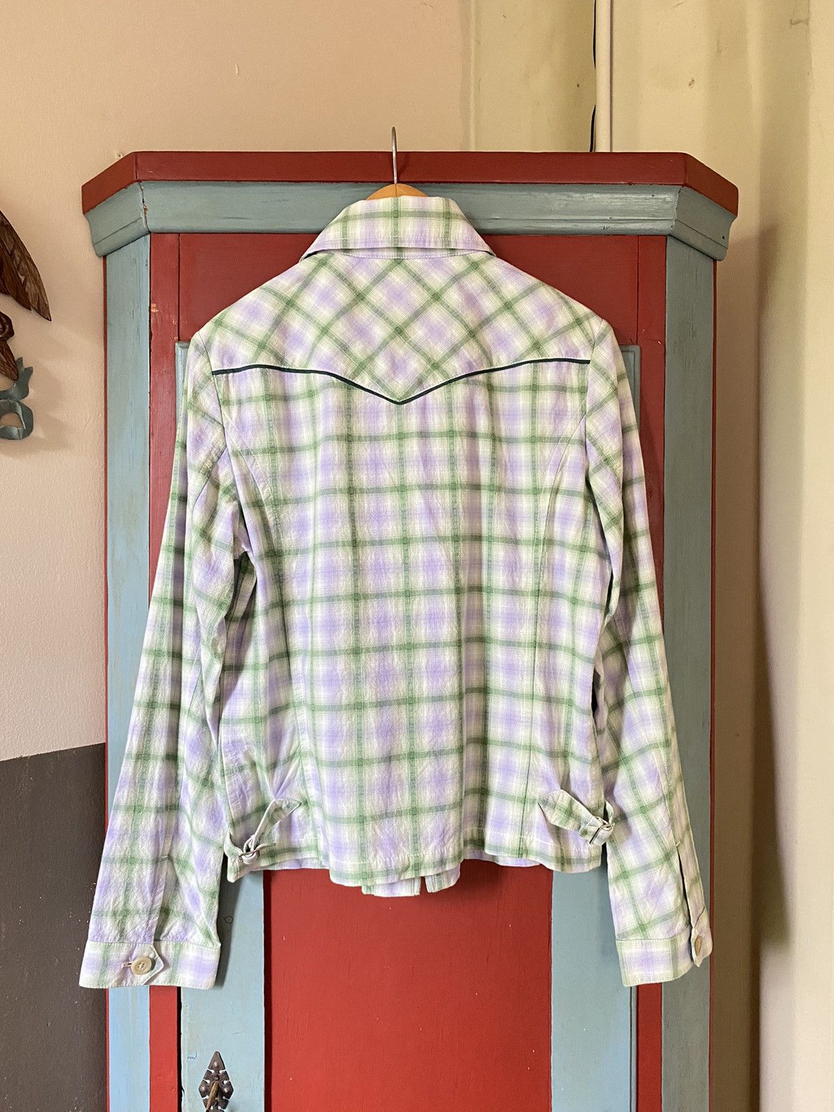 Coleman Coleman Pastel Plaid Western-Style Jacket shirt Size M / US 6-8 / IT 42-44 - 2 Thumbnail