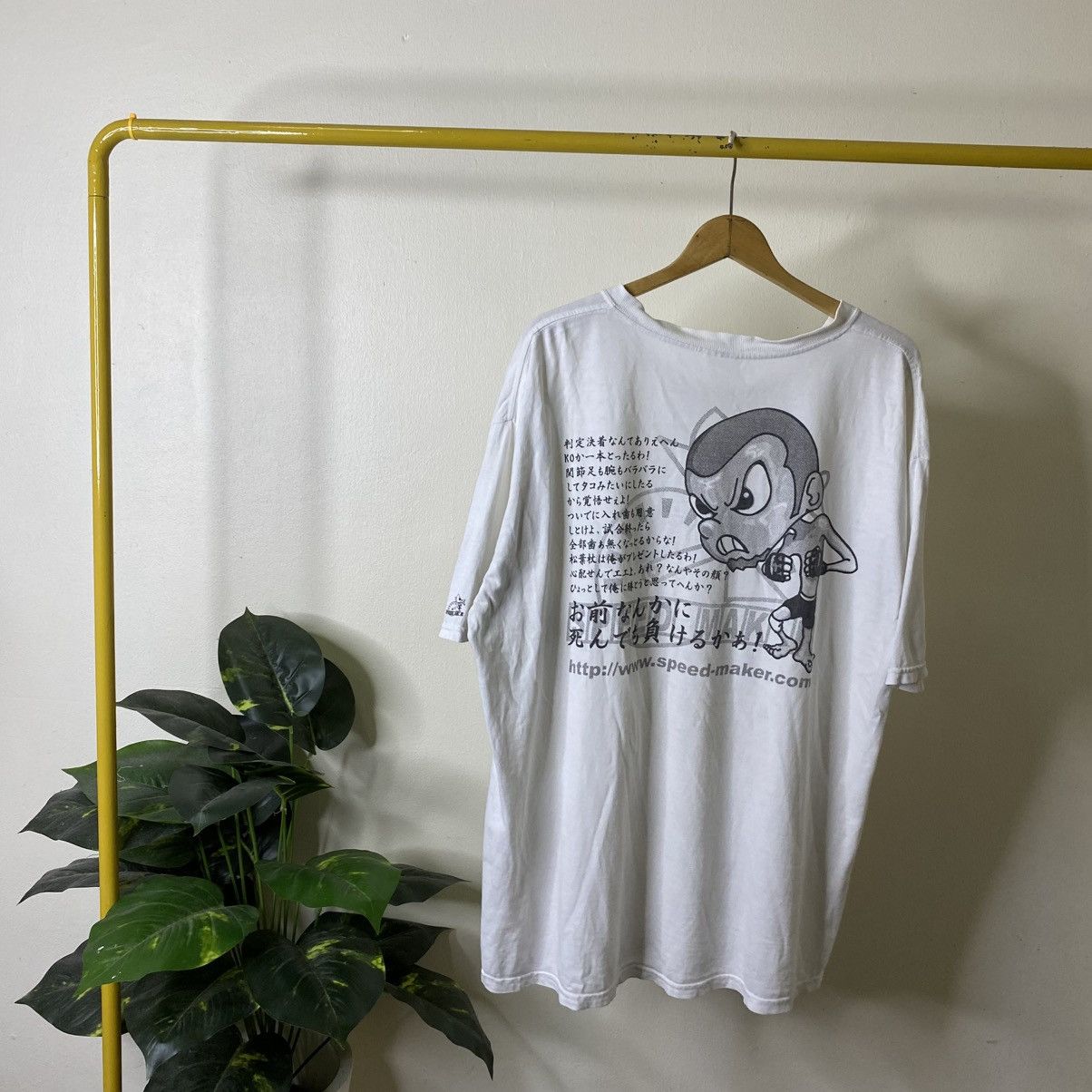 Vintage 2000s Speed Maker Smokey Nagata I Was Born On Osaka Racing T Size US XL / EU 56 / 4 - 1 Thumbnail