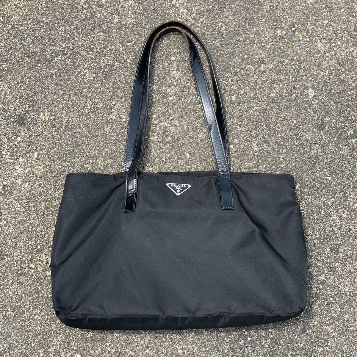 Prada Prada Black Nylon Tote Size ONE SIZE - 4 Thumbnail