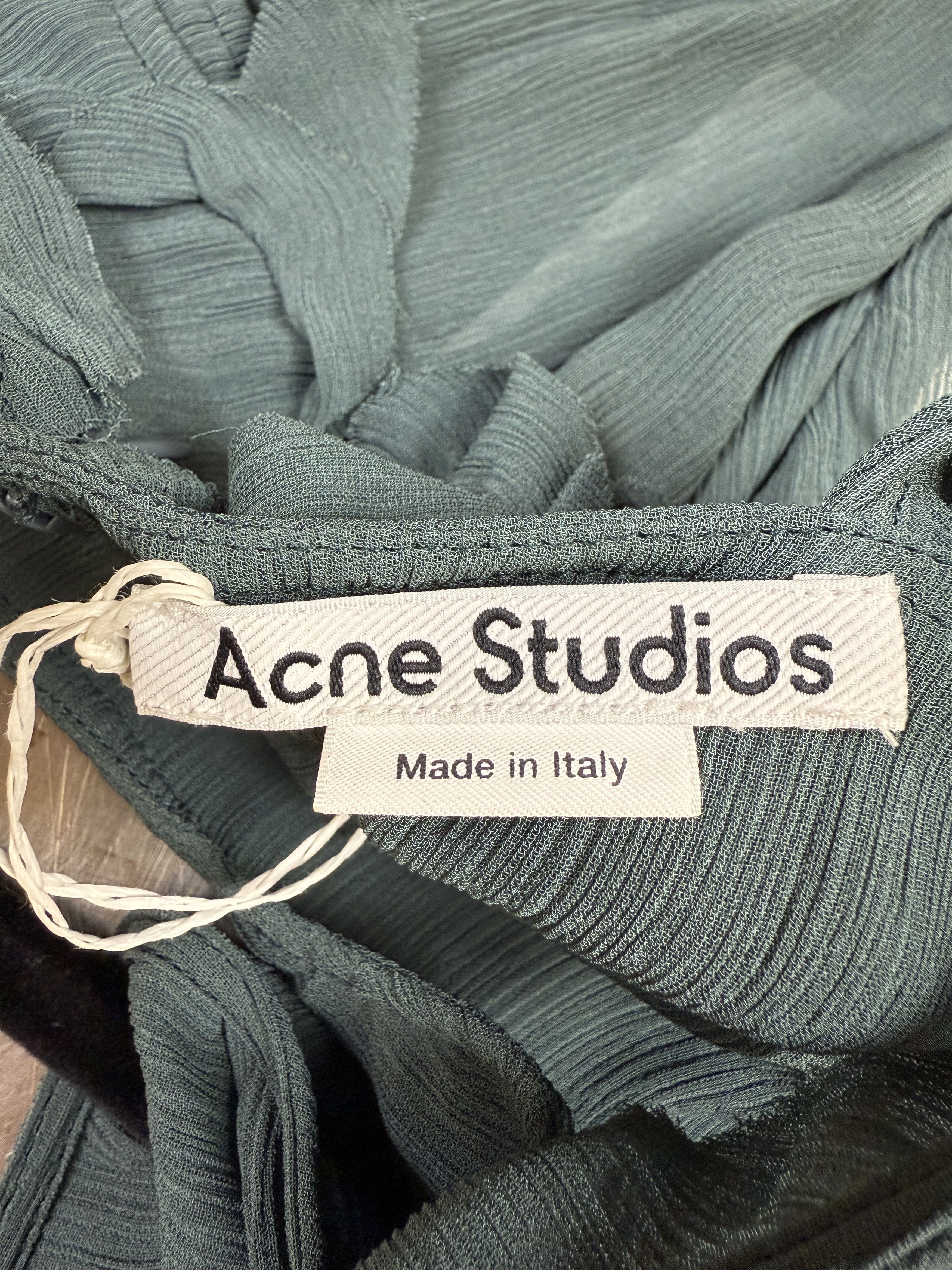 Acne Studios $480 Acne Studios Ruffled Blouse Size S / US 4 / IT 40 - 6 Thumbnail