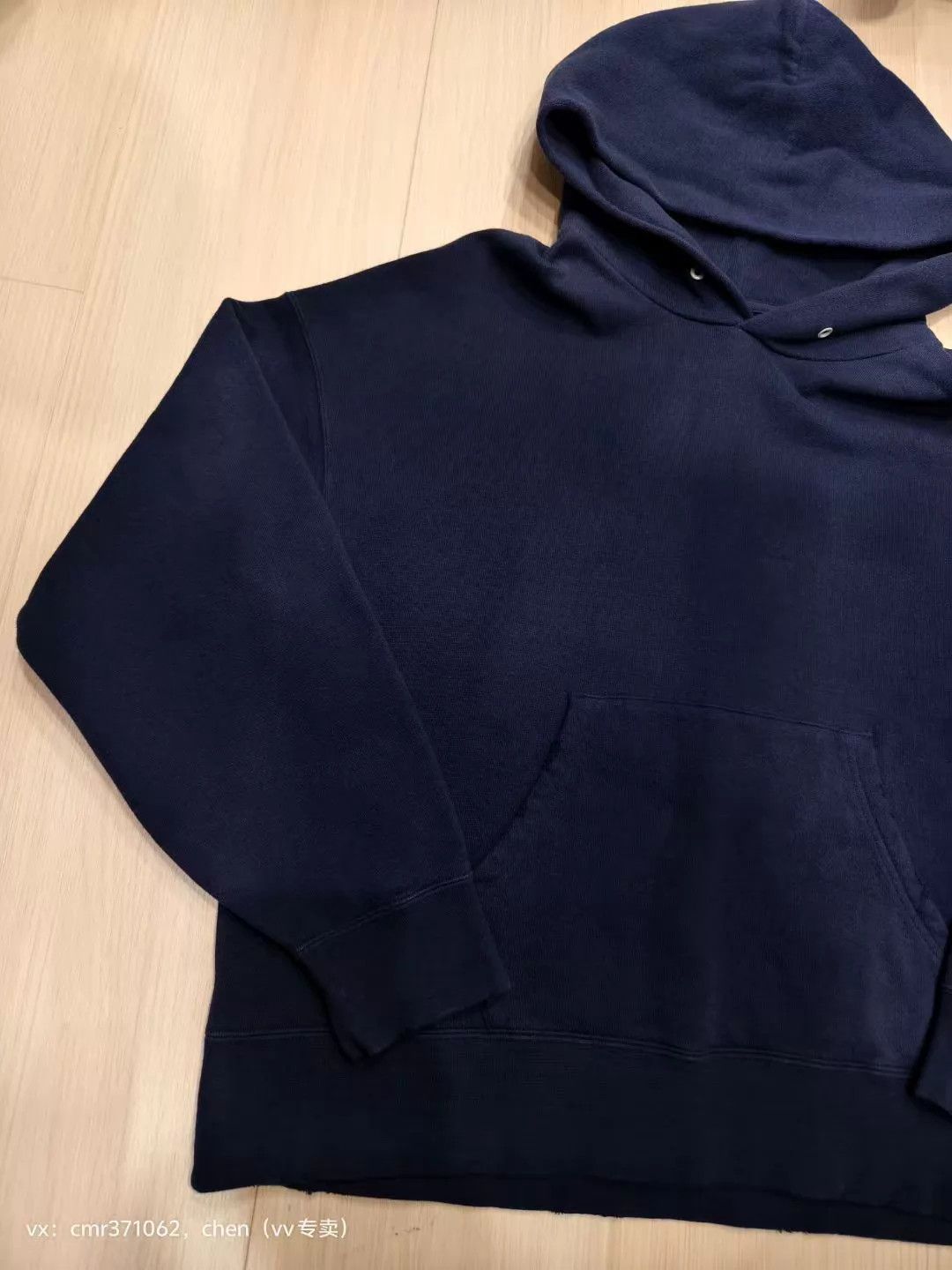 Visvim visvim 22ss amplus sb hoodie u.d navy 2 td uneven distressed Size US M / EU 48-50 / 2 - 2 Thumbnail