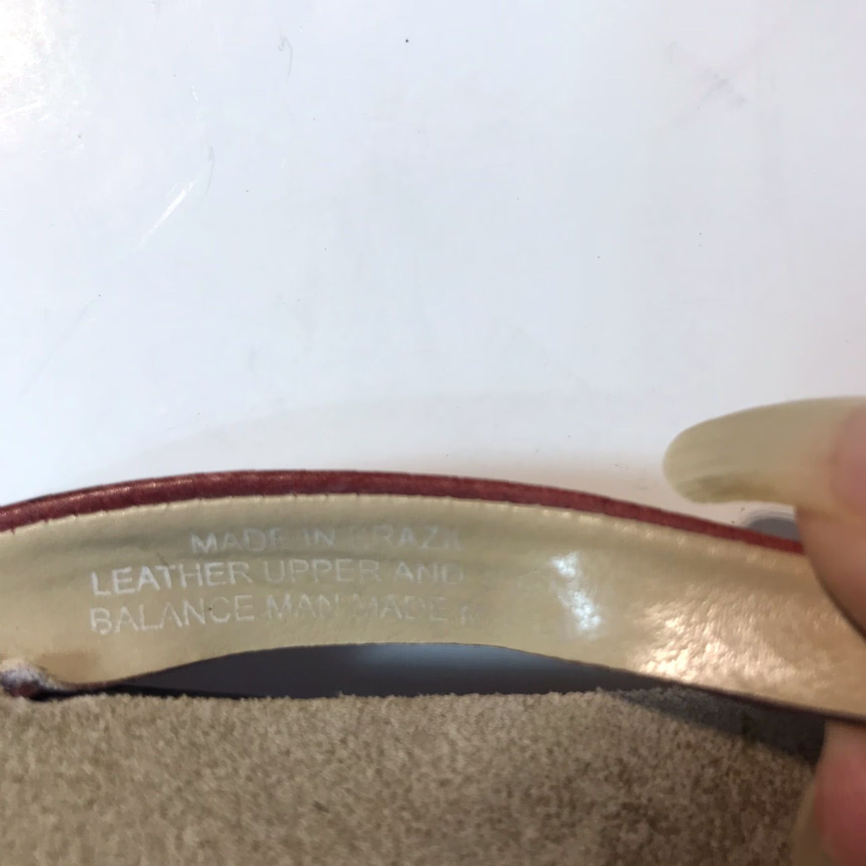 Vintage Bass Sunjunsoft Red Leather Flip Flops Womens Size 5 M Casual Travel Sandals Size US 5 / IT 35 - 4 Thumbnail