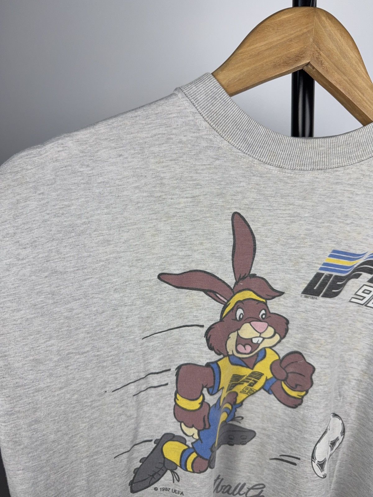 UEFA × Vintage Rare UEFA 1992 Sweden Euro Mascot Football Tee Vintage Size US S / EU 44-46 / 1 - 6 Thumbnail