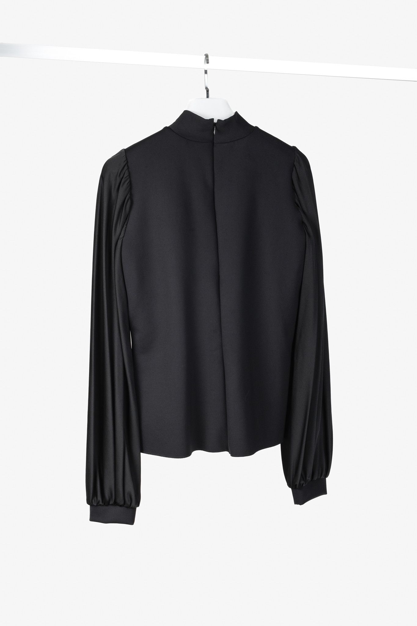 Marie Saint Pierre Marie Saint Pierre NopulsionBishop-Sleeve Mock Neck Top Size XL / US 12-14 / IT 48-50 - 2 Thumbnail