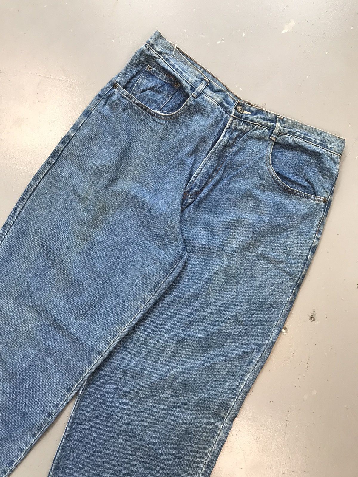 Vintage Vintage crocodile 🐊 SpellOut straight fit denim Size US 36 / EU 52 - 2 Thumbnail