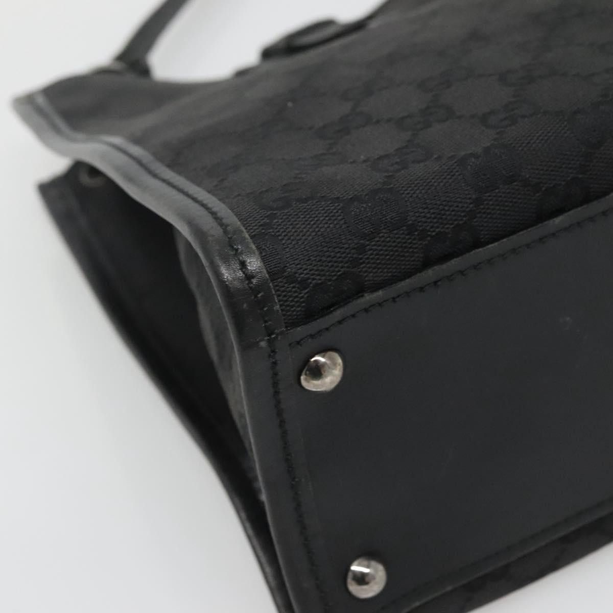 Gucci GUCCI GG Canvas Shoulder Bag Black Silver Size ONE SIZE - 11 Thumbnail