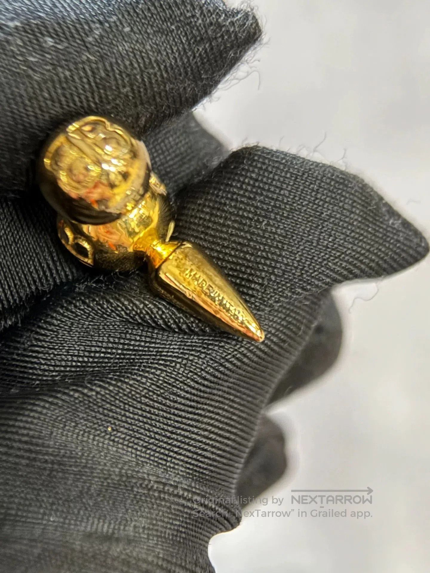 Balenciaga Balenciaga Gold Stud Earrings. Size ONE SIZE - 7 Thumbnail