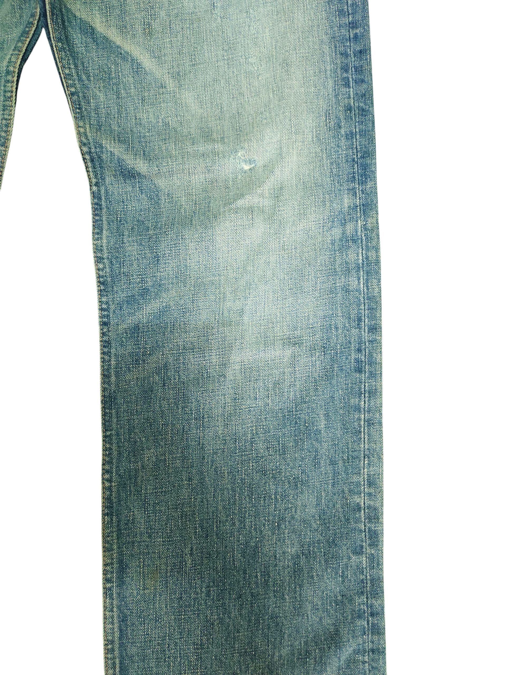Kapital Vintage RNA Japan Clawmark Distress Faded Denim Jeans Size US 33 - 3 Thumbnail