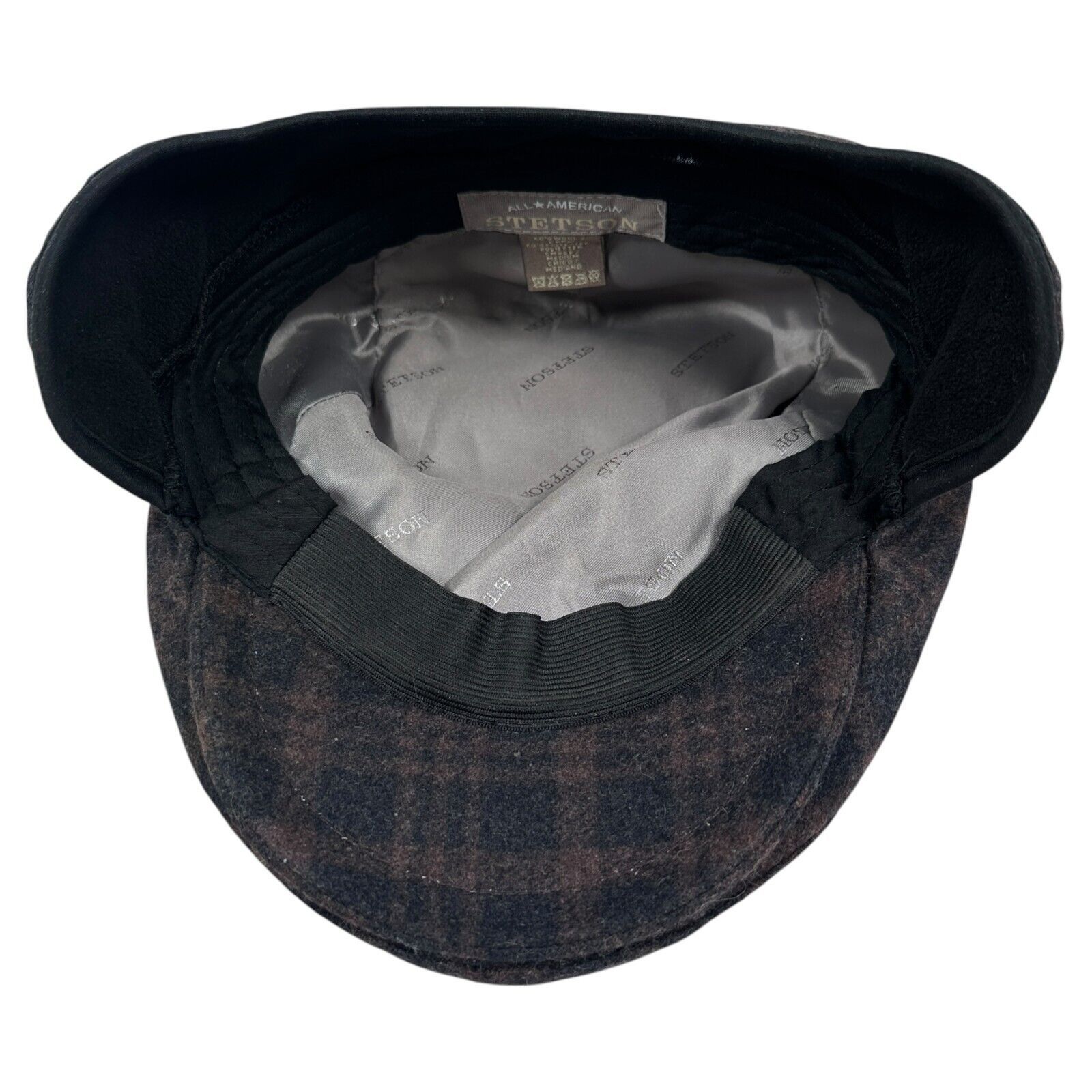 Stetson Stetson Cabbie Hat Cap Men’s S/M Blue Brown Plaid Newsboy Size ONE SIZE - 7 Thumbnail